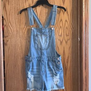 Denim overalls